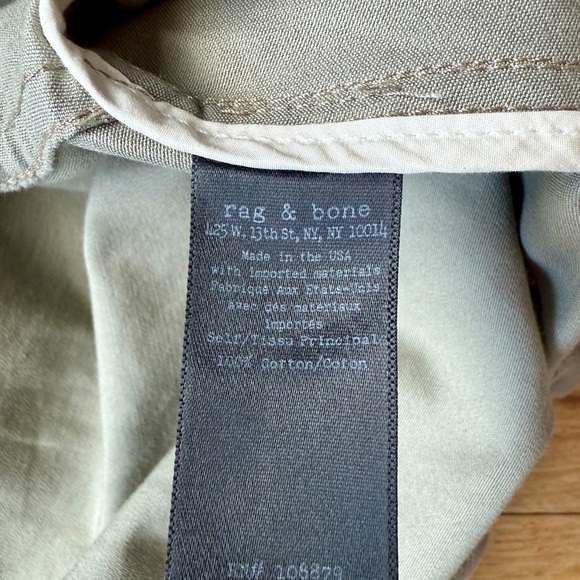 Rag & Bone Women’s Green Shiny Hooded Cropped Jacket | Size XS - Picture 7 of 8